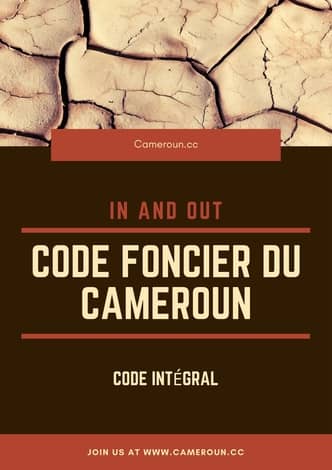 Code Foncier Camerounais pdf